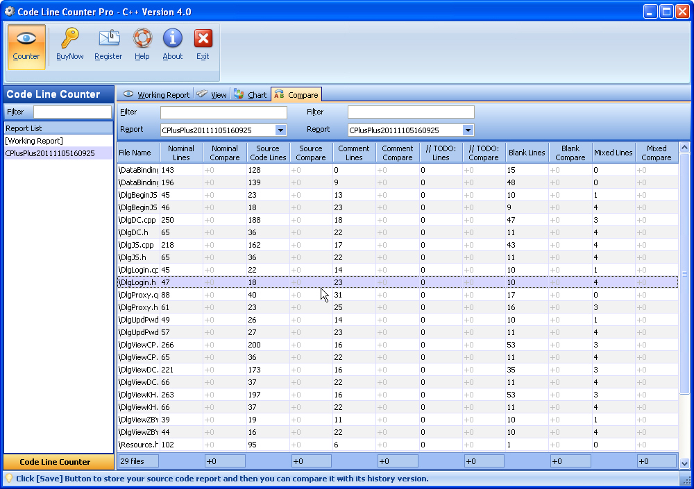 Compare Result ScreenShot