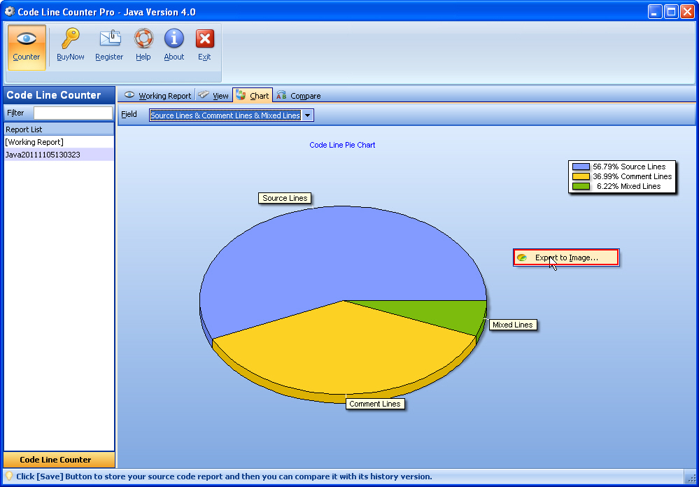 Export Chart ScreenShot