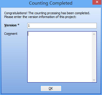 Enter Version and Comment for your Python Source Report