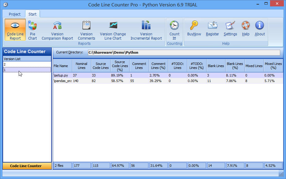 Select a History Python Source Report